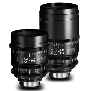 Set High Speed Zoom Sigma Cine 18-35 50-100mm T2 PL Mount