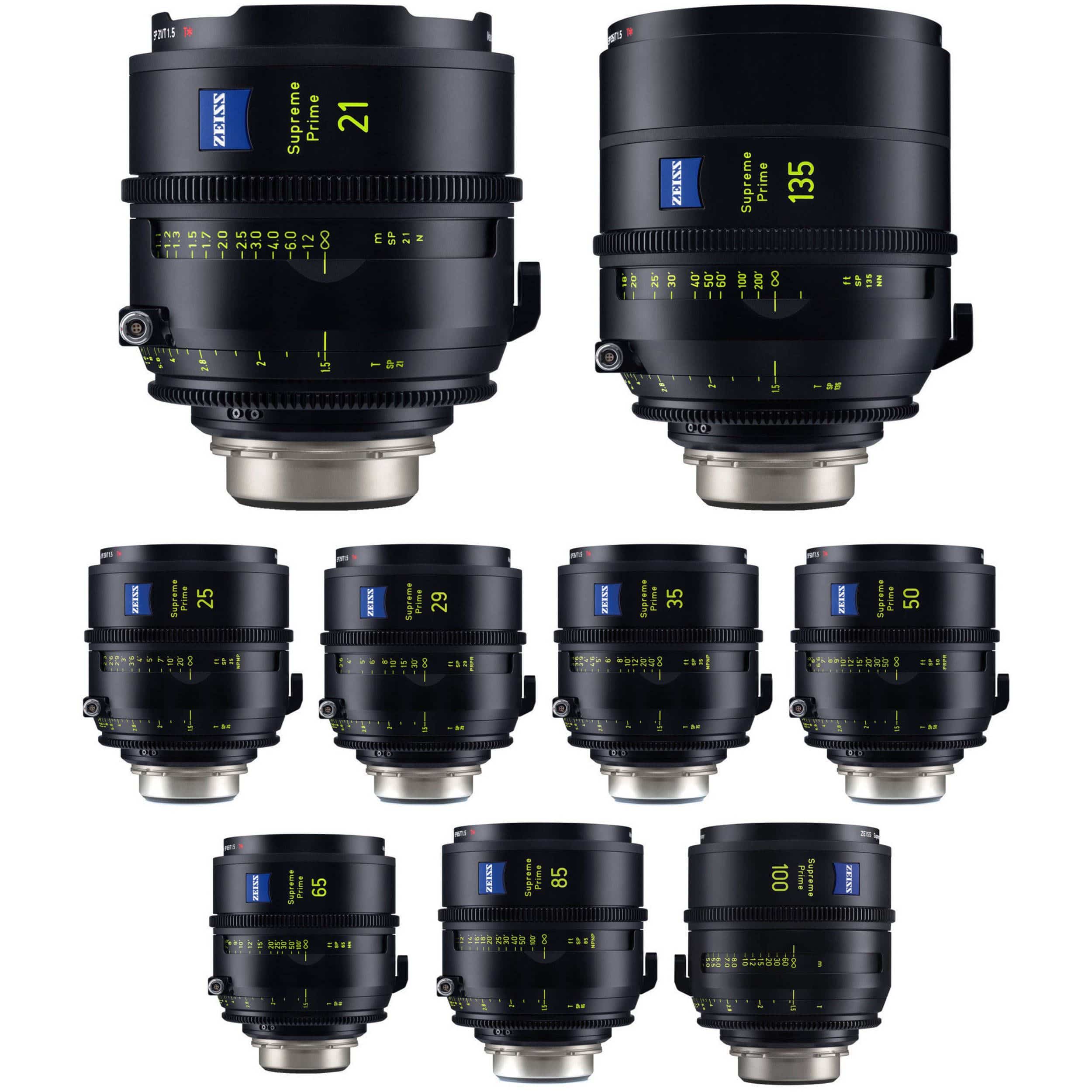 Zeiss Supreme Primes - 10 lens Kit - 2 Sets